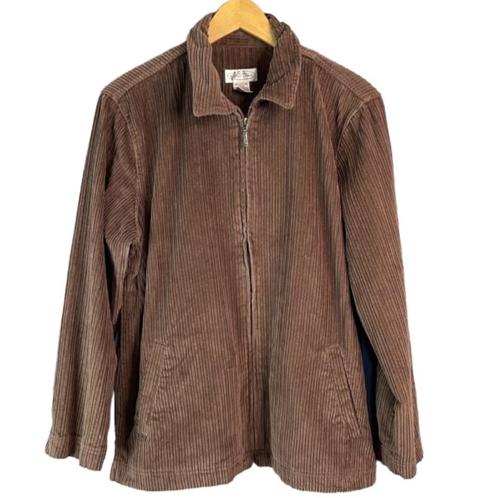 Northern Reflections Brown Corduroy Zip Jacket